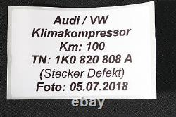 1K0820808A VW Seat Leon Golf Passat Audi A3 Q3 Tt Compresseur Fiche Défectueux