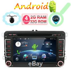32G 2 din Android 7.1 Bluetooth Autoradio Pour VW Caddy Golf Passat Polo GPS Nav