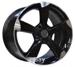 4 Jantes en 18'' ROTOR AUDI Black Noir A1 A3 A4 A5 A6 A7 A8 TT Eos passat golf