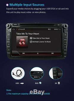 Autoradio pour VW Passat Golf Tiguan Android 8.10 GPS Navi Car DVD Wifi DAB USB