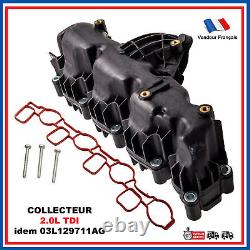 Collecteur Clapet d'admission VW BEETLE GOLF PASSAT TIGUAN 2,0 TDI = 03L129711AG