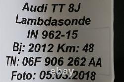 Orig. Audi Tt 8J VW Golf Passat Sonde Lambda Sonde 06F906262AA