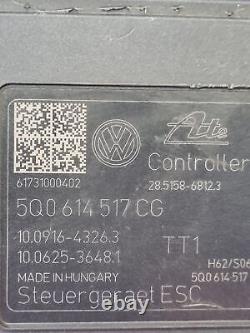 VW Golf 7 Passat B8 Audi A3 8V Calculateur ABS bloc hydraulique 5Q0614517CG