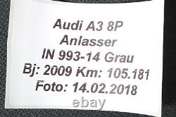 VW Golf Passat Audi A3 Tt 2.0 TFSI 200PS Démarreur 02M911023M 02M911023MX